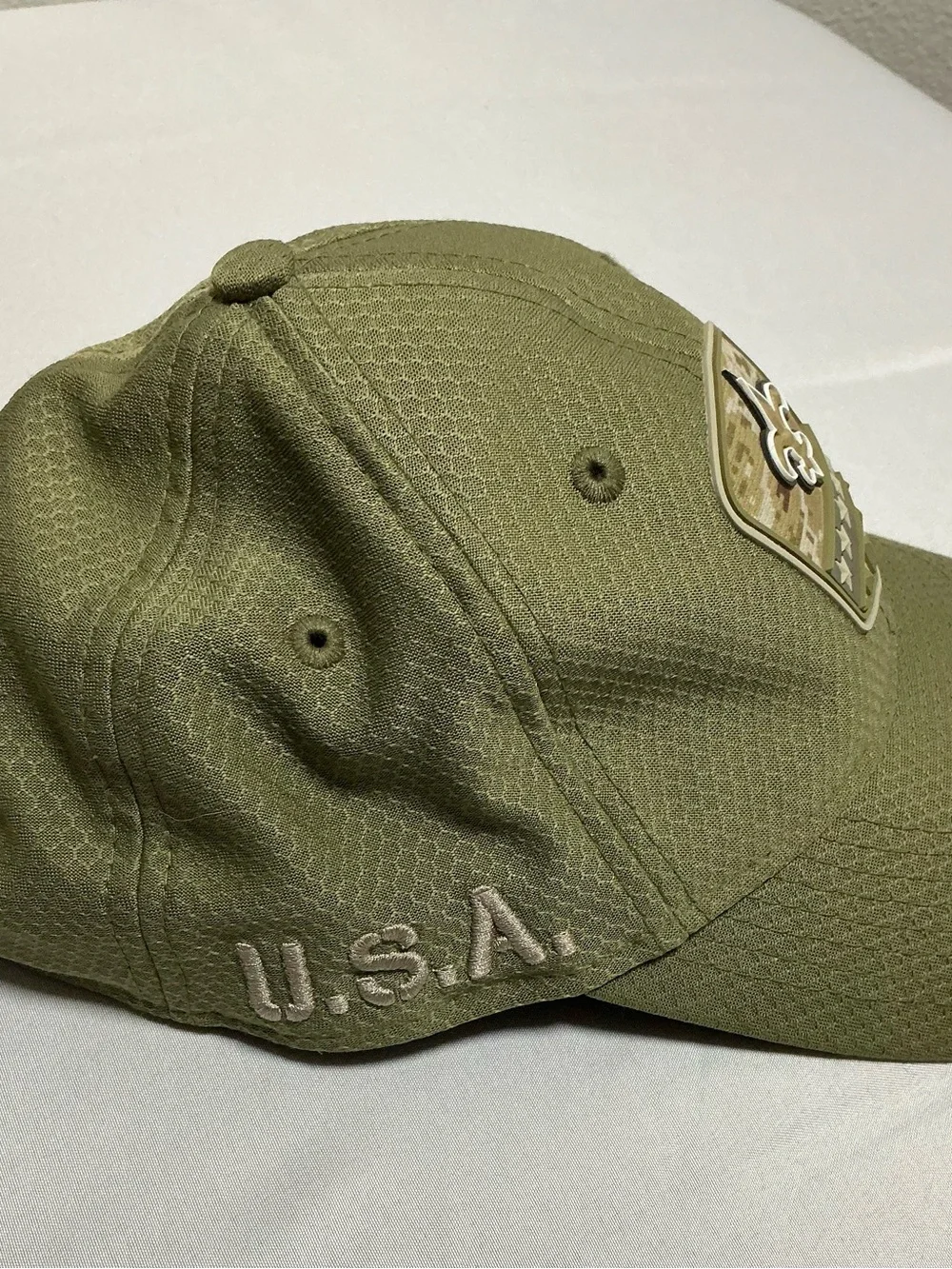 New Era 9twenty New Orleans saints Olive Green Fleur-de-Lis Military Patch Cap